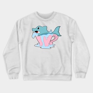 Dolphin with Cup of Water Crewneck Sweatshirt